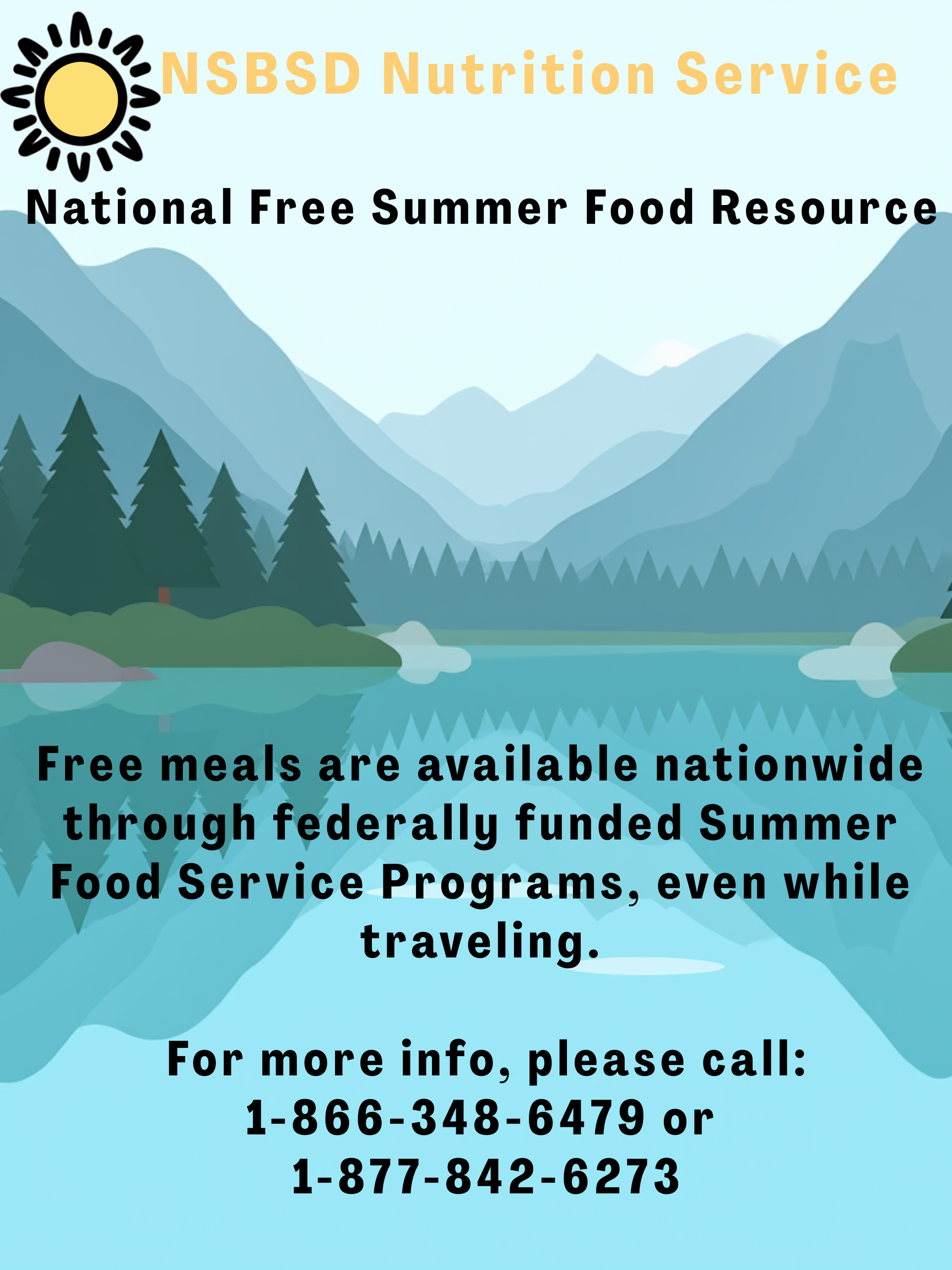 National Free Summer Food Resource Flyer